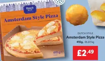 Lidl Dutch Style Amsterdam Style Pizza 410g offer