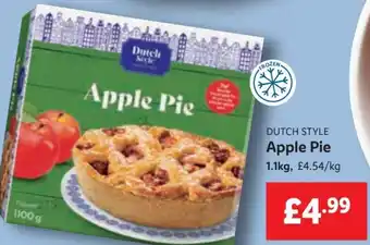 Lidl Dutch Style Apple Pie 1.1kg offer