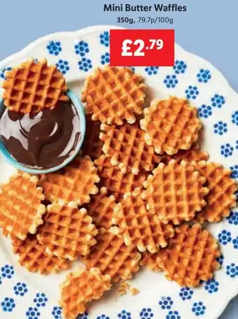 Lidl Mini Butter Waffles 350 g offer