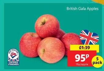 Lidl British gala apples offer