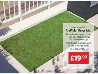 Lidl Livarno hoem artificial grass mat offer