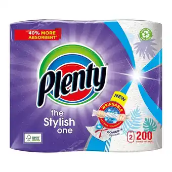 Morrisons Plenty decorated kitchen roll 200 sheets offer