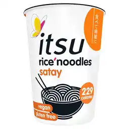 Morrisons Itsu satay rice noodles offer
