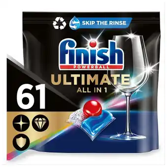 Morrisons Finish ultimate all in one dishwasher tablets lemon 61 tabs offer