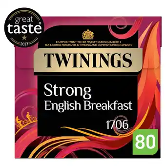 Morrisons Twinings english strong breakfast tea, 80 tea bags offer