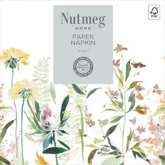 Morrisons Nutmeg home floral napkins offer