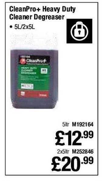Makro Cleanpro+ heavy duty cleaner degreaser offer