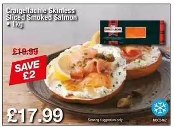 Makro Craigellachie skinless sliced smoked salmon offer