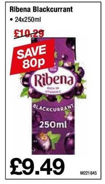 Makro Ribena blackcurrant offer