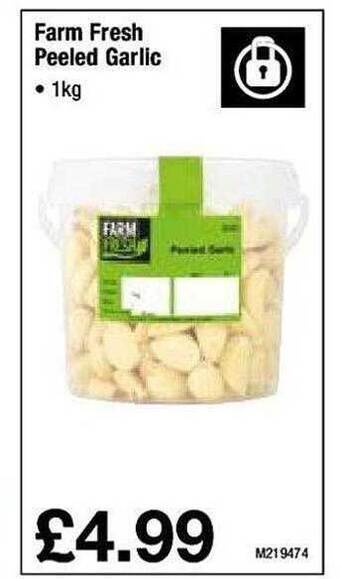 Makro Farm fresh peeled garlic offer