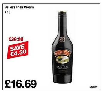Makro Baileys irish cream offer