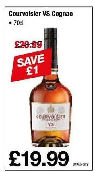 Makro Courvoisier vs cognac offer