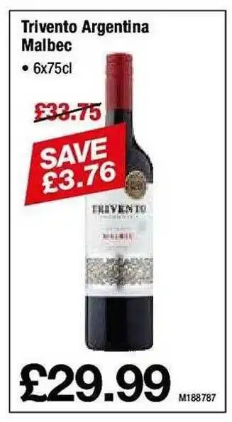 Makro Trivento argentina malbec offer