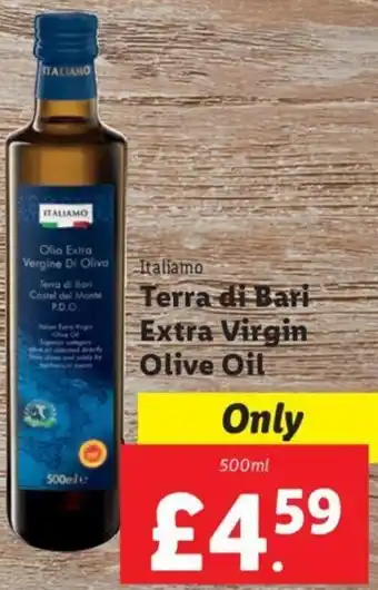 Lidl Italiamo Terra di Bari Extra Virgin Olive Oil 500 ml offer