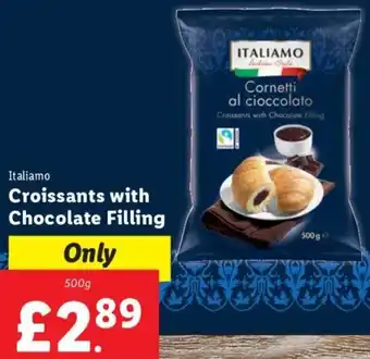 Lidl Italiamo Croissants with Chocolate Filling 500 g offer