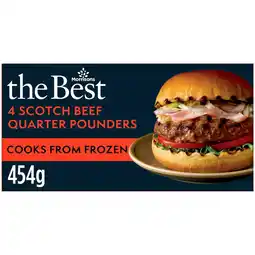 Morrisons Morrisons the best 4 scotch beef quarter pounders offer