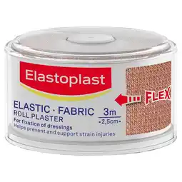 Morrisons Elastoplast elastic fabric roll plaster 2.5cm x 3m offer