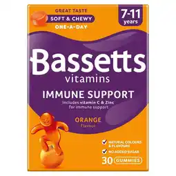 Morrisons Bassetts vitamins immune support 7-11 years orange flavour 30 chewies offer
