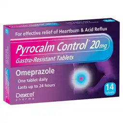 Morrisons Pyrocalm control 20mg gastro-resistant tablets omeprazole offer