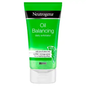 Morrisons Neutrogena oil balancing exfoliator offer