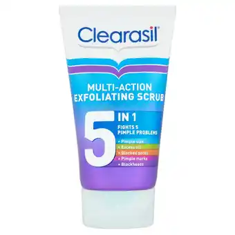 Morrisons Clearasil multi action 5in1 exfoliating scrub offer