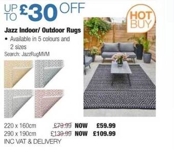 Costco Jazz indoor outdoor rugs offer