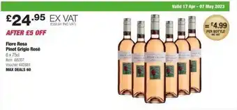 Costco Fiore rosa pinot grigio rosé offer