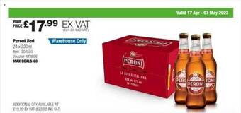 Costco Peroni red offer