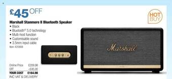 Costco Marshall stanmore ii bluetooth speaker offer