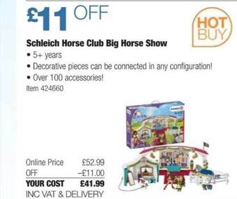 Costco Schleich horse club big horse show offer
