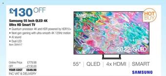 Costco Samsung 55 inch qled 4k ultra hd smart tv offer