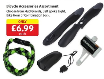 Aldi Bicycle Accessories Assortment offer