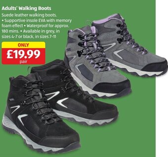 Aldi Adults' Walking Boots offer