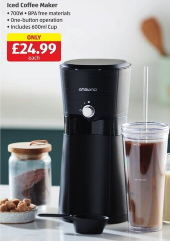 Aldi Iced Coffee Maker offer