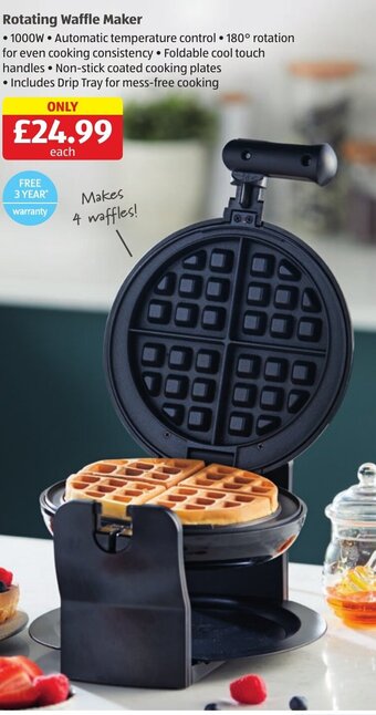 Aldi Rotating Waffle Maker offer