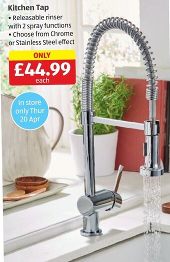 Aldi Kitchen tap offer