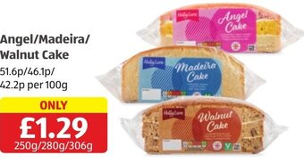 Aldi Angel/Madeira/ Walnut Cake offer