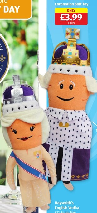 Aldi Coronation Soft Toy offer
