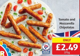 Tomato and Mozzarella Chipolatas