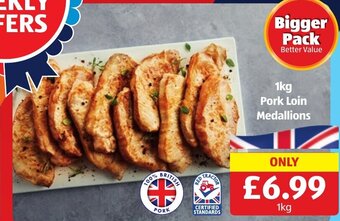 Aldi 1kg Pork Loin Medallions offer