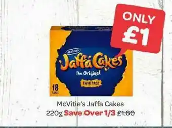 Spar McVitie's Jaffa Cakes 220g offer