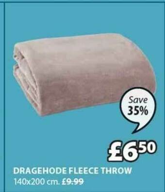 JYSK Dragehode Fleece Throw offer