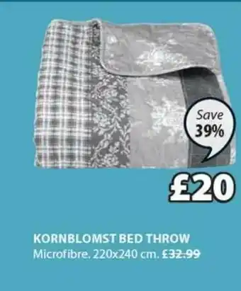 JYSK Kornblomst Bed Throw offer