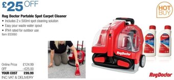 Costco Rug Doctor Portable Spot Carpet Cleaner offer