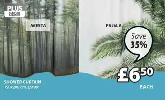 JYSK Avesta, Pajala Shower Curtain offer