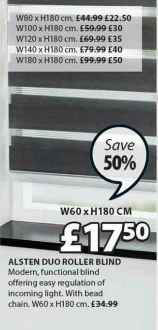 JYSK Alsten Duo Roller Blind offer