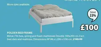 JYSK Polden Bed Frame offer