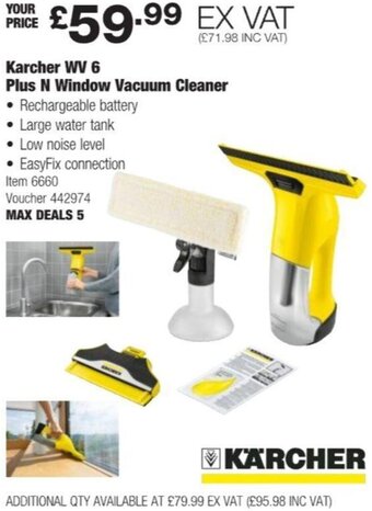 Costco Karcher WV 6 Plus N Window Vacuum Cleaner offer