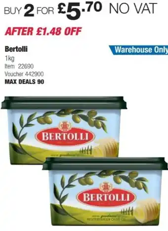 Costco Buy 2 Bertolli 1kg offer