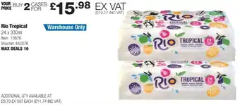 Costco Buy 2 Cases Rio Tropical 24 x 330ml offer